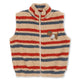 Konges Slojd Kinderweste mit gesticktem Joddy Teddy Tangerine Stripe Druck