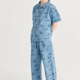Bobo Choses Jeanshemd für Jungen Pickle the Dog all over