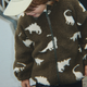 Konges Slojd Kinder-Fleecejacke Joddy Teddy GRS Dino Silhouette