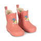 Konges Slojd Kinder Gummistiefel Roi bedruckt Coeur Federn